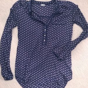 Navy Blue Blouse